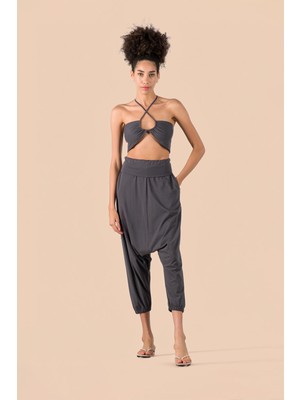 Barine Baggy Şalvar Yoga Pantolonu Antrasit