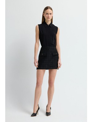 Adl Cepli Tüvit Etek Siyah 12742927010