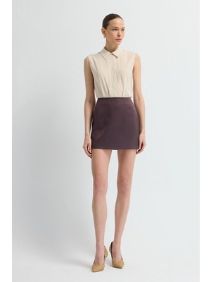 Adl Jakar Mini Etek Mürdüm 12746417001