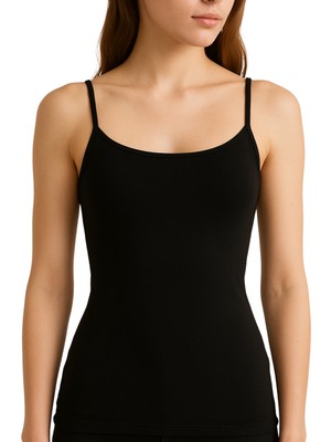 Organickid Comfort Kadın Siyah Atlet Seti 2'li