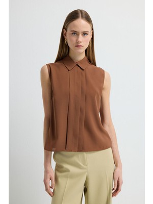 Adl Kolsuz Gömlek Kahve 13045030002