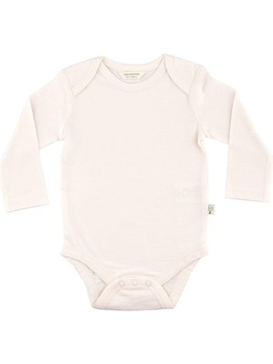 Organickid Naturel Bebek Uzun Kollu Body