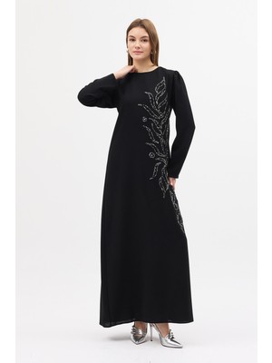 Vavinor Lily Taş Işlemeli Abiye - Siyah