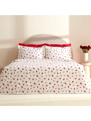 Karaca Home Aurelius %100 Pamuk Çift Kişilik Nevresim Takımı Kırmızı