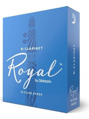 Rico RCB1010 Royal Bb Klarnet Kamışı No: 1.0 (Başlangıç) - 10'lu Paket | Fransız Kesim (Filed), Esnek Tepki ve Başlangıç Seviyesi Için Ideal