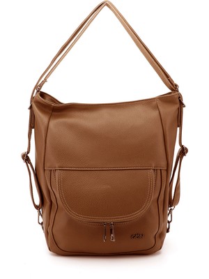 Gönderi(r) Kadın Taba Uzun Askılı Omuz ve Sırt Çantası