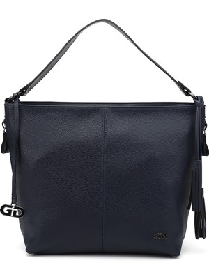 Gönderi® Kadın Lacivert Püsküllü Omuz Çantası