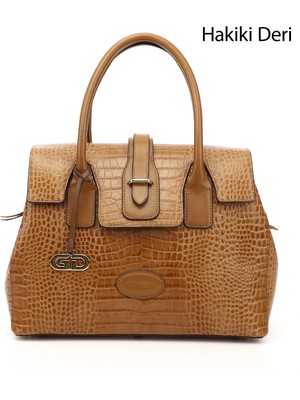 Gönderi(r) Kadın Taba  Hakiki Deri El ve Omuz Çantası
