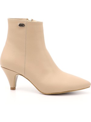 Gönderi(r) Kadın Nude Fermuarlı Sivri Burun İnce Topuklu Bot