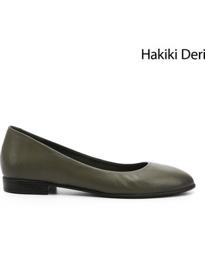 GÖNDERİ Kadın   Hakiki Deri Babet