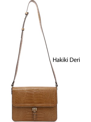Gönderi(r) Kadın Taba  Hakiki Deri Omuz Çantası