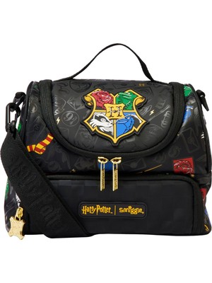 Smiggle Harry Potter Çift Bölmeli Beslenme Çantası Siyah – Askılı, Isı Yalıtımlı Okul Lunch Box