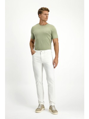 Kiğılı 7 Drop Slim Fit Dar Kesim Likralı Kanvas / Chino Pantolon