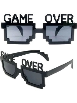 Pandoli Bride Game Over Oyun Bitti Parti Gözlüğü Siyah Renk 1 Adet Retro