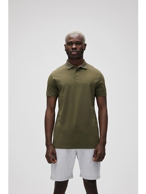 Bad Bear Stark Haki Yeşil Polo Yaka Erkek T-Shirt