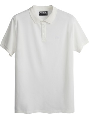 Bad Bear Stark Off-White Beyaz Polo Yaka Erkek T-Shirt