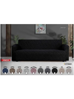 Altınkoza Maksi Stil Strech Koltuk Örtüsü (3+3+1+1) - Likralı - Lastikli - Oturma Grubu