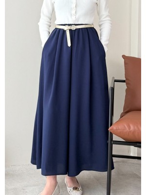 Molly Nelly Kadın Bol Paça Etekli Pantolon