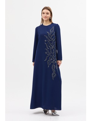 Vavinor Lily Taş Işlemeli Abiye - Indigo