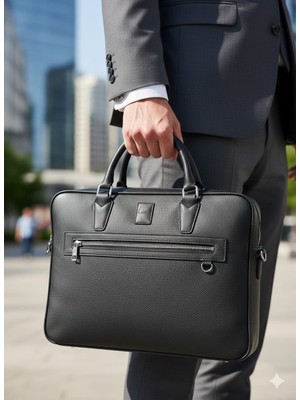 Byz -255 Siyah Laptop Evrak Çantası 37X28X7 cm