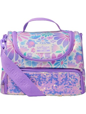 Smiggle Bloom Büyük Çift Bölmeli Askılı Okul Beslenme Kutusu
