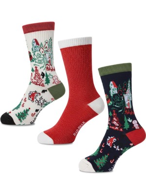 Bad Bear Ginger Çok Renkli Unisex 3'lü Çorap