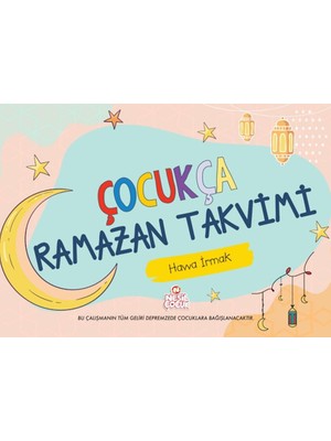 Renklime Çocukça Ramazan Takvimi
