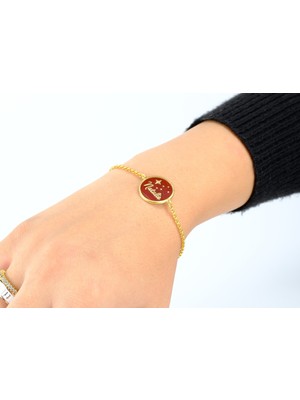 DMR Elegance 925 Ayar Gümüş Zincirli Kişiye Özel Isimli Yuvarlak Bileklik – Bujiteri Plaka