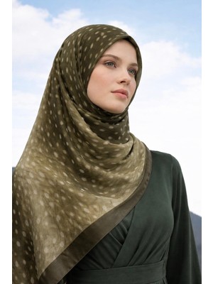 Kamer Scarf Ceylan Bambi Desenli Şal Hafif, Kaymaz, Günlük Kullanım