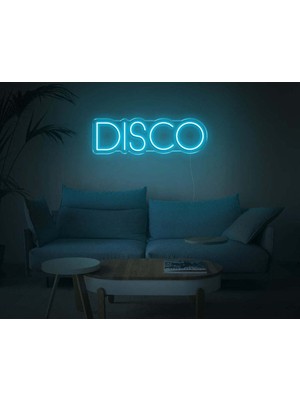 Biz Bu İşin Keyif Kısmındayız Dısco Yazılı Neon Tabela