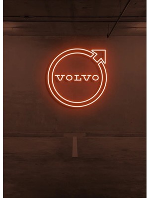 Biz Bu İşin Keyif Kısmındayız Rent A Carlara Özel Volvo Logo Neon Tabela