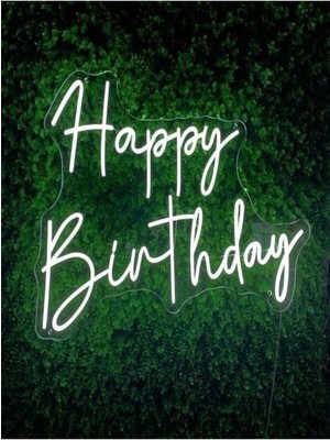 Biz Bu İşin Keyif Kısmındayız Happy Birthday Yazılı Neon Tabela
