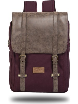 Fudela Nyp Bordo Sırt Çantası 15 lt Kapasite Tek Bölmeli Ve Ayarlanabilir Omuz Askıları İle Şık