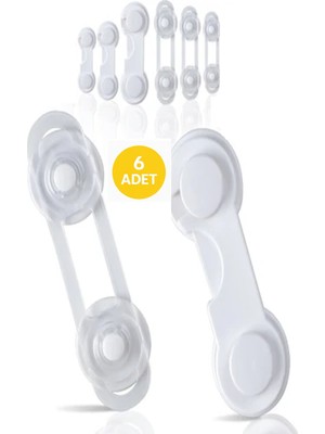 Can Yıldız Plastik Mandallı Dolap ve Çekmece Çok Amaçlı Çocuk Bebek Güvenlik Kilit Emniyet