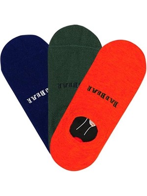 Bad Bear Core Tendo Kırmızı Yeşil Lacivert 3'lü Unisex Kısa Çorap