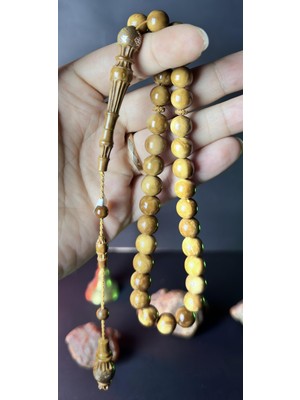 Kehribarkolik Kuka Imame , Hitame Gümüş Çakım 11 Mm. Yasin Demir 36GR.