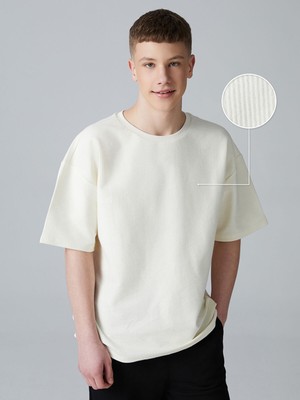 Lc Waikiki Yeni Sezon Bisiklet Yaka Dokulu Genç Erkek Tişört