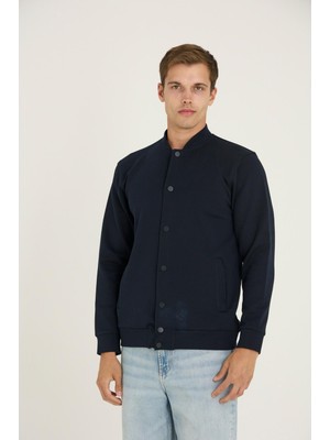 Gd Goldoremi 506 Premium Erkek Hakim Yaka Çıtçıtlı Mevsimlik Düz Kolej Stil Ceket