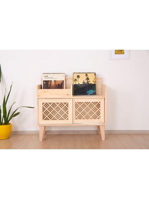 FURU Duden | Çam Plak Depolama Ünitesi Doğal Ahşap