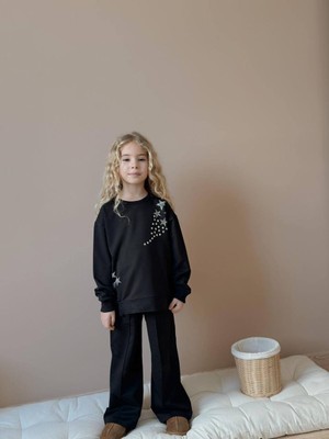 Miniko Kids Kız Çocuk Yıldız Taşlı 2li Pamuk Takım