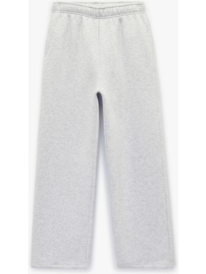 Koton Şardonlu Beli Lastikli Rahat Kalıp Geniş Paça Eşofman Altı