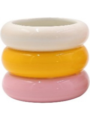 Que Rico - Lia Saksı Pembe&sarı&beyaz