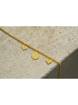 DMR Elegance Kişiye Özel Harfli Motif 925 Ayar Gümüş Kadın Bileklik