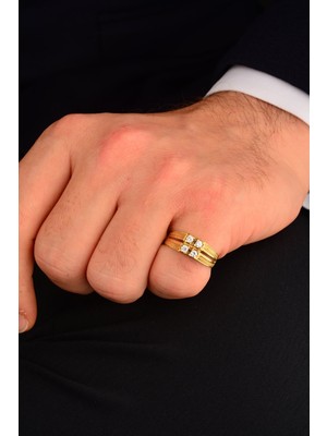 Cebeci Erkek Taşlı Yüzük