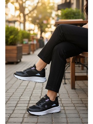 KAFKASLAR AYAKKABI Ultra Hafif Kalın Tabanlı Ortopedik Kadın Sneaker Spor Ayakkabı