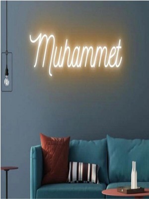 Biz Bu İşin Keyif Kısmındayız Muhammet Yazılı Pleksi Neon Tabela