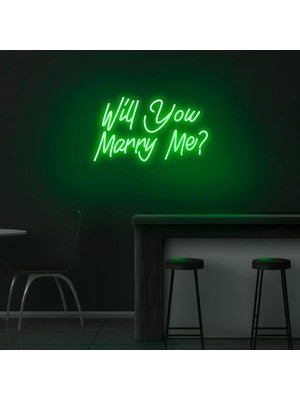 Biz Bu İşin Keyif Kısmındayız Will You Marry Me? Yazılı Neon Tabela