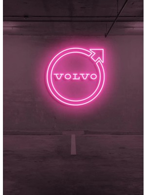 Biz Bu İşin Keyif Kısmındayız Rent A Carlara Özel Volvo Logo Neon Tabela