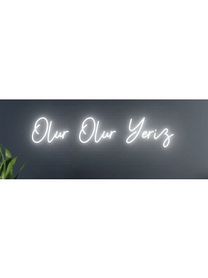 Biz Bu İşin Keyif Kısmındayız Olur Olur Yeriz Neon Tabela
