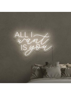 Biz Bu İşin Keyif Kısmındayız All I Want Is You Yazılı Neon Tabela